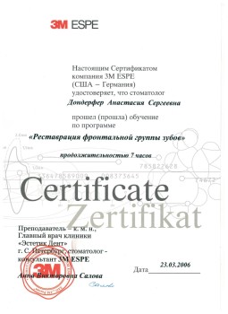 certificate
