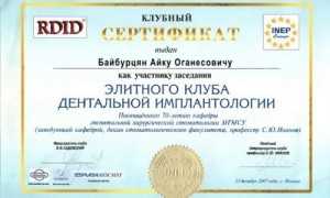 certificate