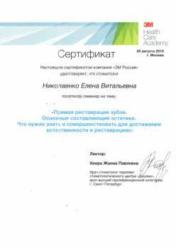certificate