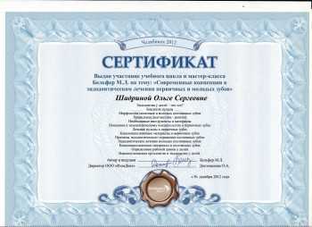 certificate